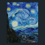 Stjärnnatten (1889) av Vincent Van Gogh Poster<br><div class="desc">Berömd-målare av alla tider</div>