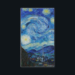 Stjärnnatten (1889) av Vincent Van Gogh Visitkort<br><div class="desc">Berömd-målare av alla tider</div>