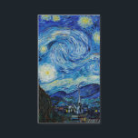 Stjärnnatten (1889) av Vincent Van Gogh Visitkort<br><div class="desc">Berömd-målare av alla tider</div>