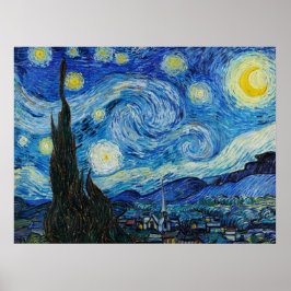 Stjärnnatten av Van Gogh Poster