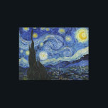 Stjärnnatten - Van Gogh (1888) Canvastryck<br><div class="desc">Den här designen har Vincent Van Gogh's 1888-målning The Starry Night. Det visar en scen i natt som liknar det som Van Gogh skulle ha sett utanför hans fönster.</div>