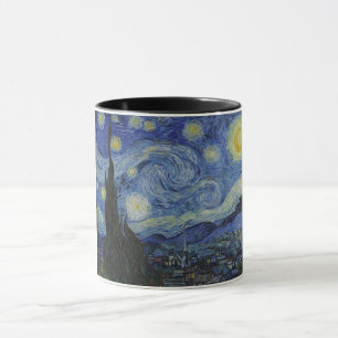 Stjärnnatten (Vincent van Gogh) (Berömd Art) Mugg