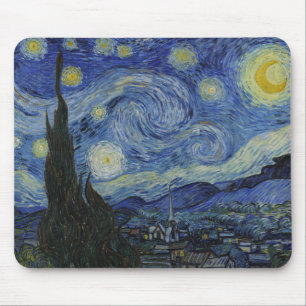 Stjärnnatten (Vincent van Gogh) (Berömd Art) Musmatta