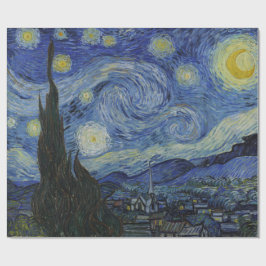 Stjärnnatten (Vincent van Gogh) (Berömd Art) Presentpapper