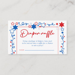 Stjärnor 4:e juli Babykläder, dagstidning Raffle Tilläggskort