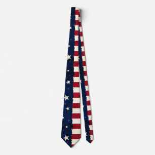 Stjärnor & Americana patriotisk stilUSA flagga f Slips