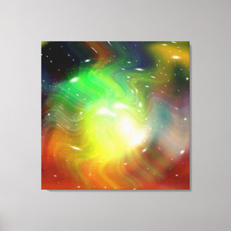 Stjärnor av en planet och galaxi canvastryck