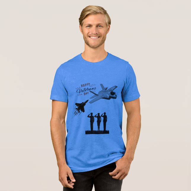 Stjärnor av uppoffring blå t shirt (Framsida Full)