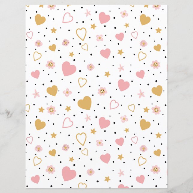 Stjärnor, blommor, örter och Polka dots (Framsida)