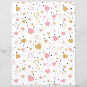 Stjärnor, blommor, örter och Polka dots