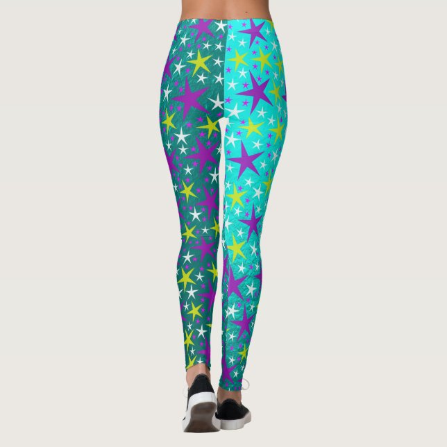 stjärnor Elegantens moderna reflektorer Leggings (Baksida)