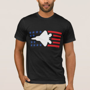 Stjärnor för blått för vit n för jet för rov t shirt