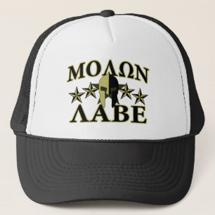 Stjärnor för Molon Labe spartanska hjälm 5 Keps