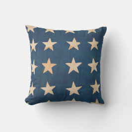 Stjärnor för vintageUS-flagga Kudde