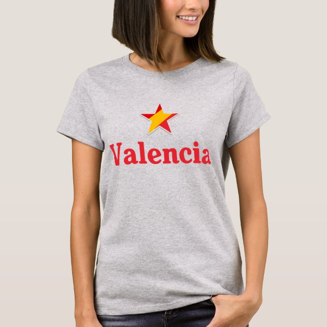 Stjärnor från Spanien – Valencia T Shirt (Framsida)