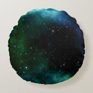 Stjärnor Galaxy Gradient Rund Kudde