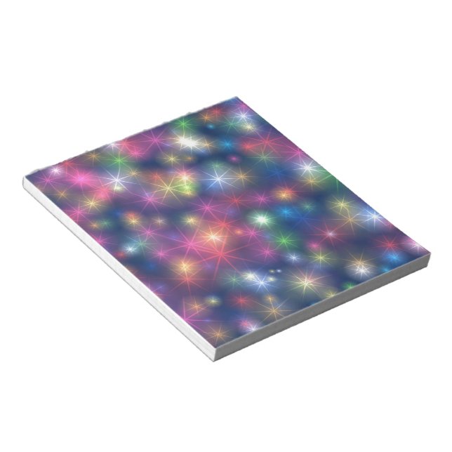 Stjärnor gott nytt år Party Glitter Anteckningsblock (Vinklad)