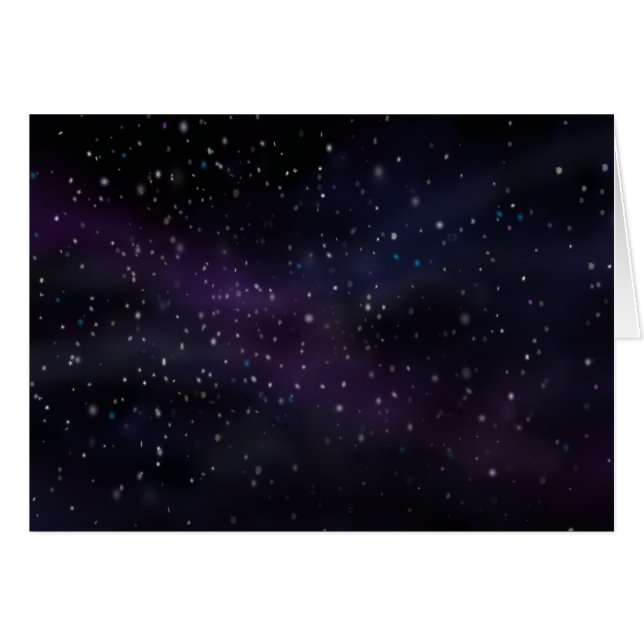 Stjärnor Hälsningskort (Framsidan Horizontal)