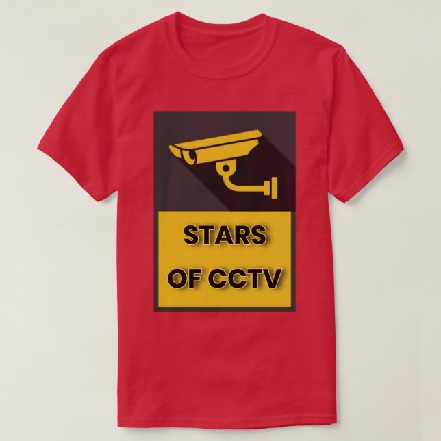 Stjärnor i CCTV T Shirt (Design framsida)