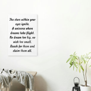 Stjärnor i din Ögon inspirationsinflytande Mini Di Poster