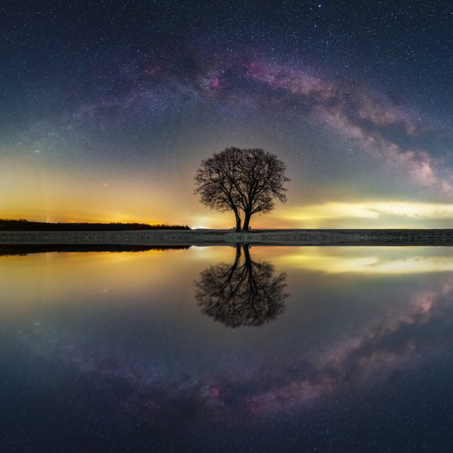 Stjärnor i eftertanke med vatten poster (Skapare uppladdad)