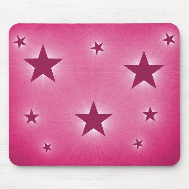 Stjärnor i Night Himlar Mousepad, Magenta Musmatta (Framsidan)