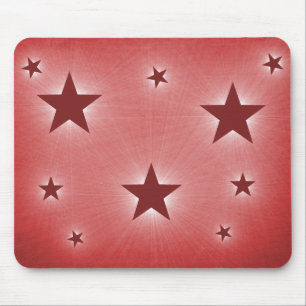 Stjärnor i Night Himlar Mousepad, Mörk Red Musmatta