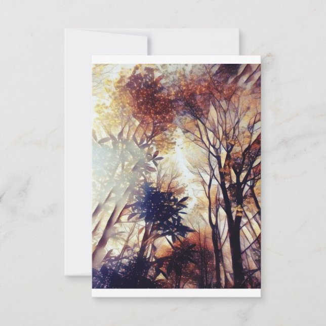 Stjärnor i skogen inbjudningar (Framsida)