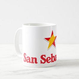 Stjärnor i Spanien – San Sebastian Kaffemugg