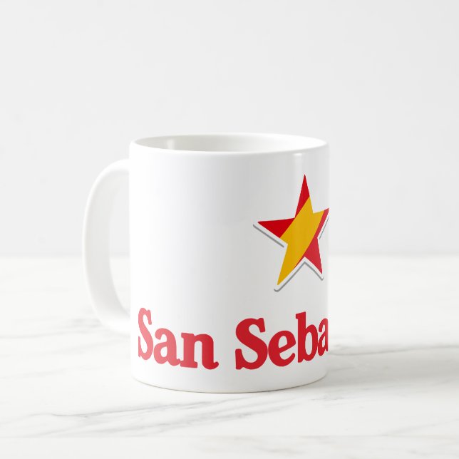 Stjärnor i Spanien – San Sebastian Kaffemugg (Framsida vänster)