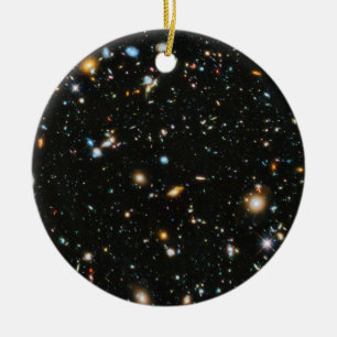 Stjärnor i utrymme - Hubble Ultra djupt fält Julgransprydnad Keramik