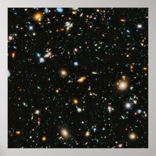 Stjärnor i utrymme - Hubble Ultra djupt fält Poster