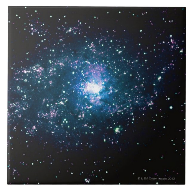 Stjärnor i utrymme kakelplatta (Framsidan)