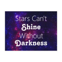 Stjärnor kan inte skina utan mörkeruppmuntran