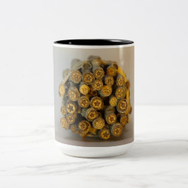 Stjärnor längs Rio Grande Cotton Wood Träd Två-Tonad Mugg