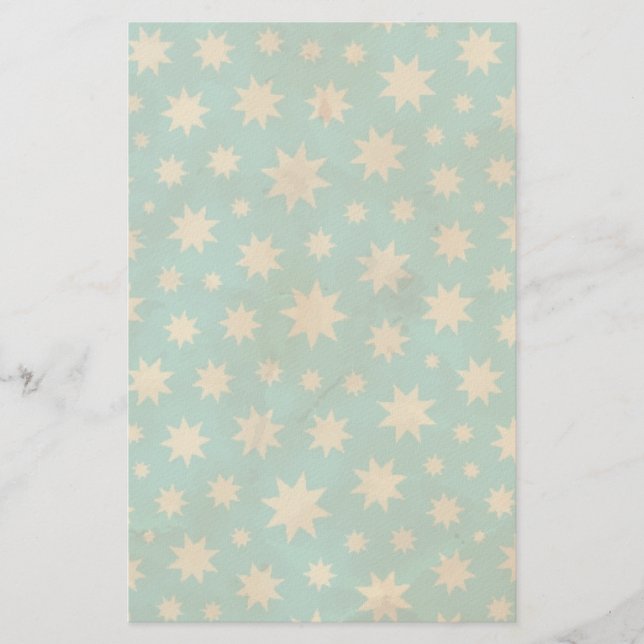 Stjärnor mönster brevpapper (Framsida)