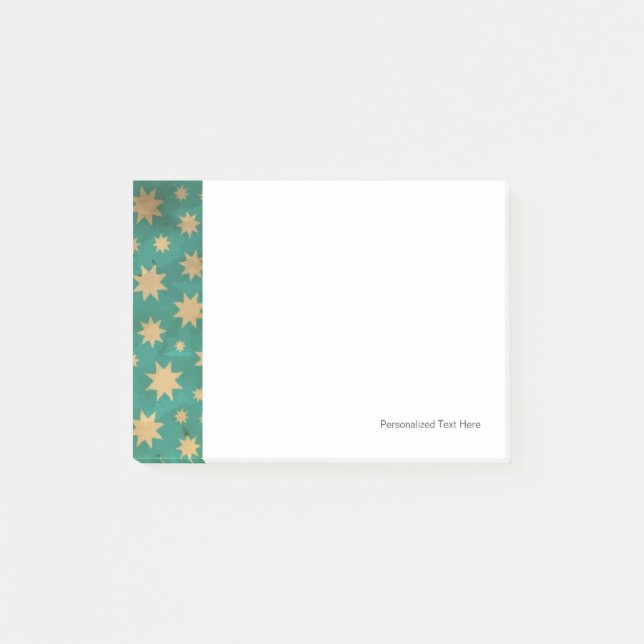 Stjärnor mönster post-it block (Framsida)