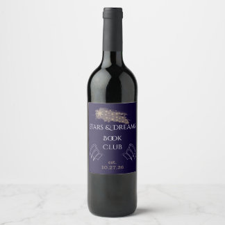Stjärnor och Drömmar Fantasy Bokklubb - Vin Etiket Vinflaska Etikett