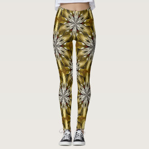 Stjärnor och former Abstrakt Mönster Leggings