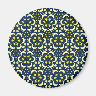 Stjärnor och månetessellation magnet
