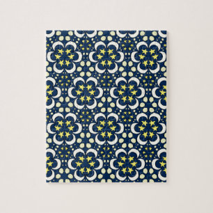 Stjärnor och månetessellation pussel