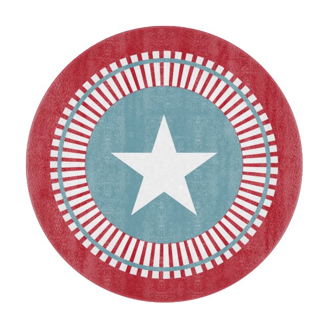 Stjärnor och Rand 4:e juli Glasstyckningsanläggnin (Framsidan)