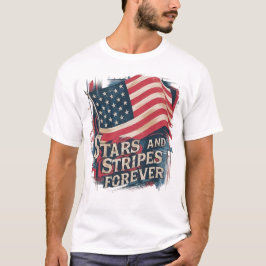 Stjärnor och ränder för alltid T-shirt
