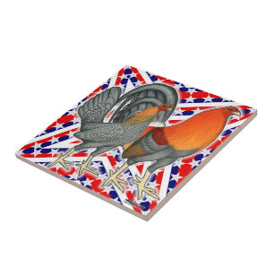 Stjärnor och ränder Gamefowl Kakelplatta