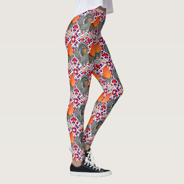 Stjärnor och ränder Gamefowl Leggings (Höger)