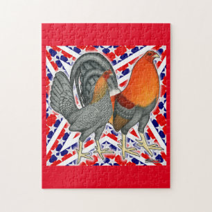 Stjärnor och ränder Gamefowl Pussel