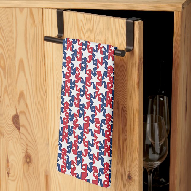 Stjärnor och ränder  kökshandduk (Thirds Fold)