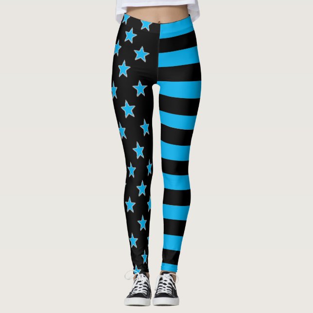 Stjärnor Och Ränder Leggings (Framsida)