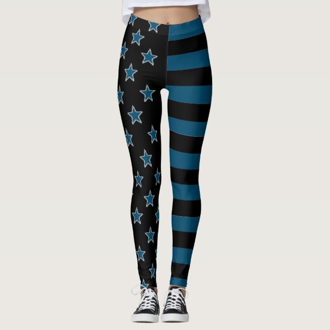 Stjärnor Och Ränder Leggings (Framsida)