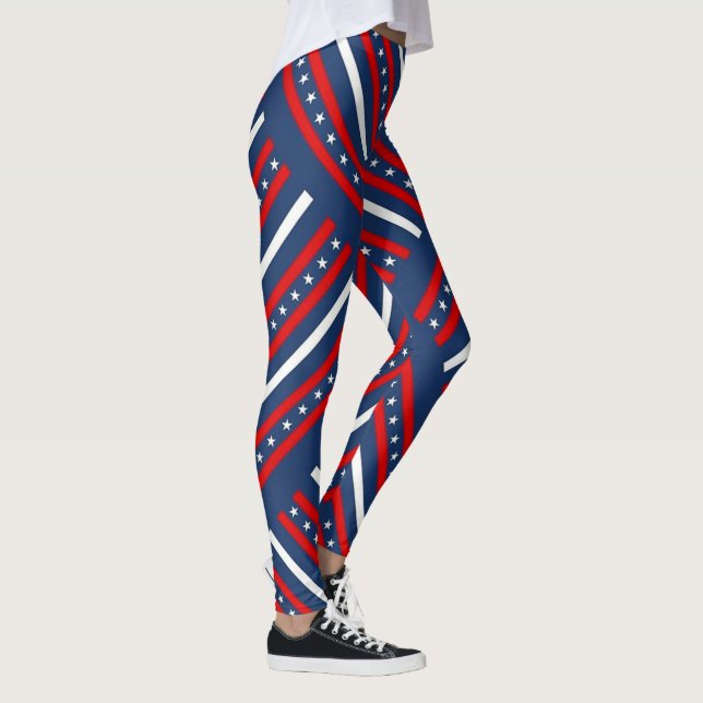 Stjärnor och ränder leggings (Höger)